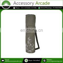 Wildlife Embroidered in Cotton Canvas Fabric With Private Label Yoga Mat Bag thumbnail-2