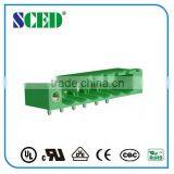 Plastic Electrical Plug-In Terminal Block Right Angle Wire Inlet With Flange for Frequency Convertors thumbnail-2