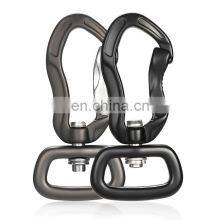 JRSGS Hot Sale Aluminum Carabiner Multi Tool 4KN Swivel Carabiner Hook for Dog Leash