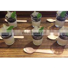 Customized Packaging Ecofriendly Display Disposable Birch Wood Popsicl Mini Ice Cream Taster Spoon Biodegradable thumbnail-2