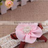 3 Colors Baby Hair Accessories Shinny Flower Elastic Headband With Jewelry MY-CA0002 thumbnail-3