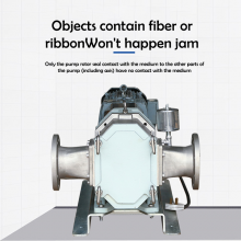 QinPing QP120M Stainless Steel Lobe Pump Floating Seal-with Servo Motor Transport Sewage and Sludge thumbnail-2