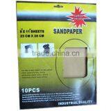 10PCS Sanding Paper Water Proof Sand Paper Sheets 9"*11" 60 Grit