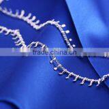 Latest Jewelry Product Designs 2015 Rhodium Plated Curb Chain Korean Pendant Necklace thumbnail-6