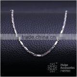 Yiwu Wholesale Jewelry Rhodium Plated Brass Chain Beautiful Oblong Shape Necklace thumbnail-1