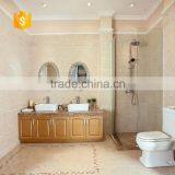 High Quality Beautiful Polished Cloudy Beige Interior Ground Marble Tile thumbnail-2