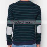 2016 Deep Green Stripe Long Sleeve With Yoke Men's Sweatshirts thumbnail-4