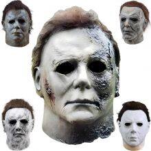 Michael Myers Mask Halloween Latex Creepy Theme Movie Mike Myer Cosplay Party Headgear Masks thumbnail-1