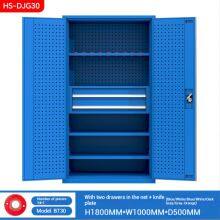 Gabinete de ferramentas de aço industrial Hengna com prateleiras ajustáveis - Solução de armazenamento de fábrica para plantas industriais thumbnail-4