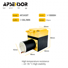 Industrial Miniature Air Pump Ap2430t High-flow Brushless Diaphragm Air Pump Tga-3osn24bl thumbnail-1