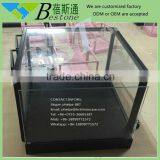 Lockable Clear White Tempered Glass Storage Box With Lid thumbnail-2