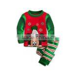 Christmas Snowman Grils Outfit, New Year Boutique Girl Pajamas, Wholesale Children's Pajamas Sets,kids Wear thumbnail-2