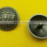 25mm Lion Head Logo Metal Shank Button For Coats -- MJ3695 thumbnail-5