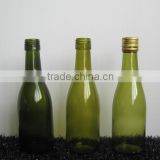 SMALL SIZES CUSTOM PRINTING DESIGNED GLASS SPIRIT GLASS BOTTLE WITH CORK TOP CLOSURE