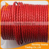 5mm stingray round braided leather cord wholesale