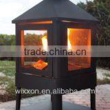Large Steel Outdoor Villa Fireplace With High Temperature Painted