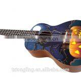 Best Brand Halloween Style Art Uklele Basswood Guitar Good Gifts For Student thumbnail-2