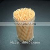 100 pieces bamboo toothpicks with soft PP bottle packing