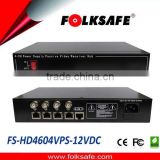 Folksafe 4 8 16 ports HDTVI AHD CVI CVBS Video Power Receiver Hub with CE FCC RoHS wholesale price