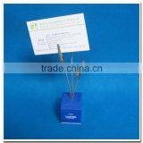 Three Clips Plastic Name Card Holder thumbnail-2