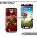 2013 epoxy cover for samsung galaxy s4 with Christmas theme