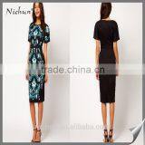 Fashionable Machine Embroidery Straight Dress for Women thumbnail-1