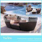 Perfect Plastic Rattan Sofa Bed for Outdoor