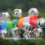 Baby Rainbow Toy Kid Pram Crib Handle Wooden Activity Bell Stick Shaker Rattle thumbnail-5