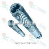 Screw Barrel Parallel Double Twin Barrel 38CrMoALA(JIS SACM645) Bimetallic Twin Screw and Barrel