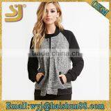 All season ribbed trim cuff knitted jacket