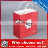 Custom Logo Bespoke Red Kraft Paper Bags