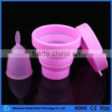 Wholesale Muti Colors Soft Silicone Female Cup Folding Cup Sets thumbnail-2