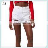 2016 China Wholesale Custom Denim Shorts Frayed And Ripped Hems Define Destroyed Woman Denim Shorts thumbnail-1