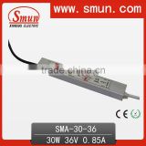 SMA-30-36 30W 18-36V Constant Current Waterproof IP67 Power Supply