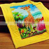 Fleece Applique Embroidery Disposable Plush Animal Design Baby Blanket thumbnail-2