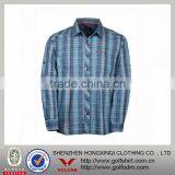 100% Washed Cotton Check Color Buttons Leisure Men Shirts thumbnail-1