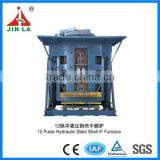 1.5 Tons Hydraulic Steel Shell IF Furnace thumbnail-1