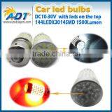 1156 144W Car Smd Led Bulb 3014 Smd Ba15s Car Led Bulb With Lens Super White thumbnail-4