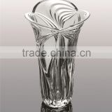 high quality clear crystal glass vase
