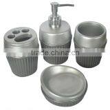 Luxury Furnishings 4pcs Grey Ceramic Bath Gift Set thumbnail-1