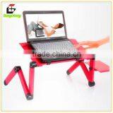 GX-07 Adjustable Aluminum Stackable Portable Laptop Table/desk With USB Fan thumbnail-1