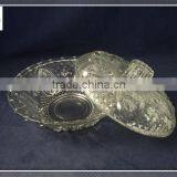 Crystal Cheap Glass Salad Bowl With Glass Lid thumbnail-2
