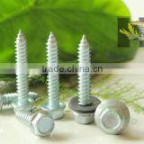 C1022 Slivery Hex Flange Head Self Tapping Screw With Rubber thumbnail-1