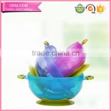 Free adult baby products customized color food grade pp suction new baby feeding bowl with grip manufacture