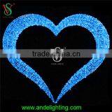 New Design Colorful Sweet Heart Sculpture Light for Wedding Decoration thumbnail-3