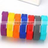 2015 Hot Selling Cheapest Colorful Waterproof Silicon LED Electronic Wristwatches