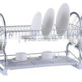 XiangYi 2 Tier Metal Chrome Dish Rack