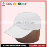 Plain White Soft Fabric Ladies Sports Cap