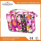 100% Cotton Quilted Middle Book Cover,red Floral Bible Cover thumbnail-2