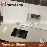 Most Hot Vanity Top White Artificial Quartz Stone